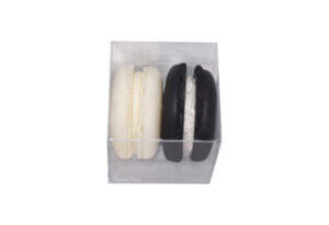 French Macarons Party Favors - 25 Pack (Black Tie)