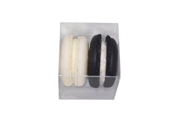 French Macarons Party Favors - 10 Pack (Black Tie)