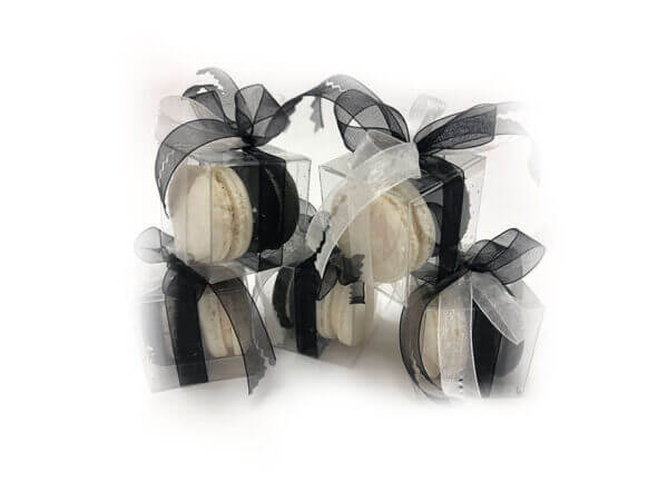 French Macarons Party Favors - 10 Pack (Black Tie) - Image 3