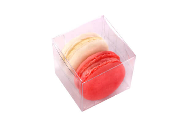 French Macarons Party Favors - 25 Pack (Pink and White)