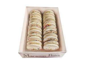 Cake Batter Macaron Cookies Gift Box - 12 Count